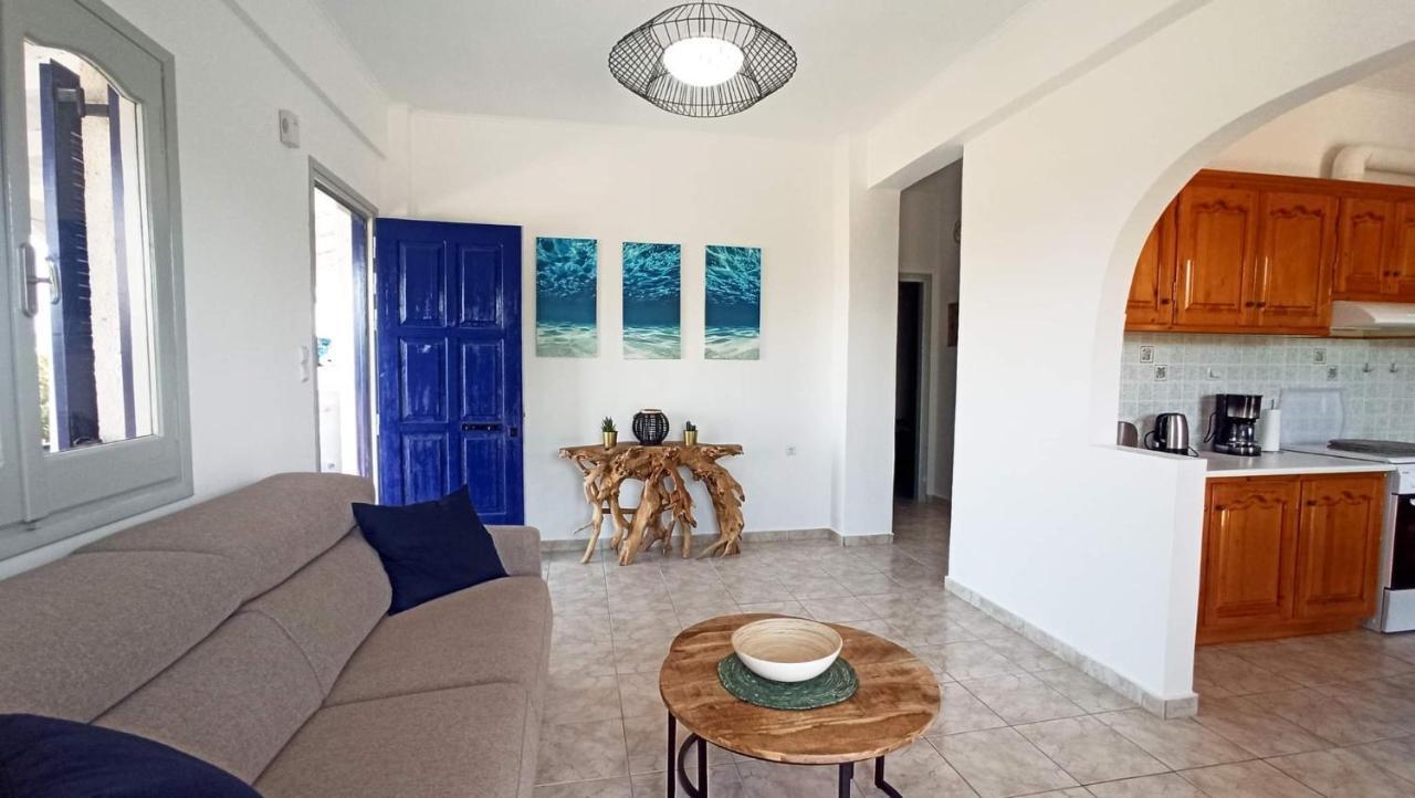 Villa Blue Cocoon - Chrani Messinia Peloponnese- Sea View 800 M From Beach Luaran gambar